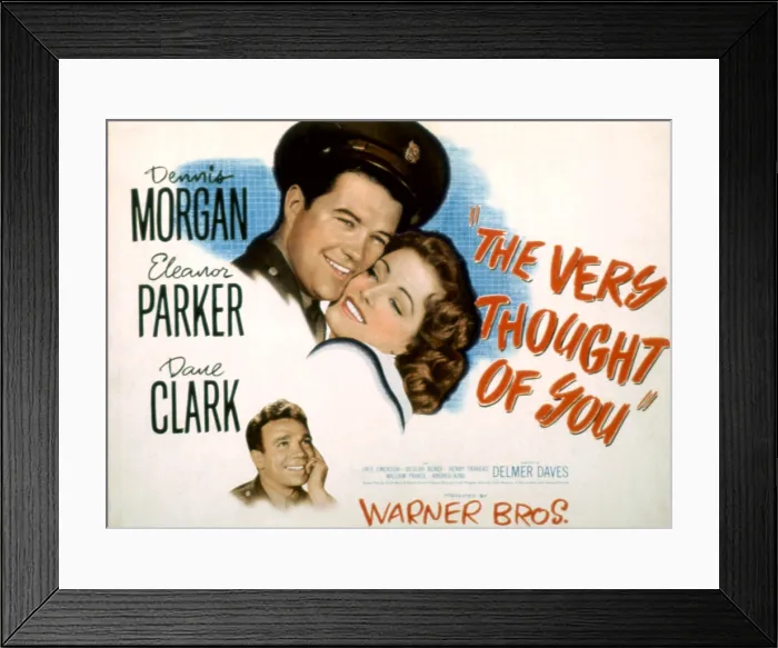 Framed Print : THE VERY THOUGHT OF YOU, Dennis Morgan, Eleanor Parker, Dane Clark (bottom left), 1944