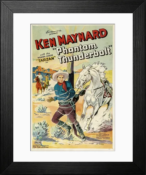 Framed Print : PHANTOM THUNDERBOLT, Ken Maynard with Tarzan the Wonder Horse, 1933 Framed Print : PHANTOM THUNDERBOLT, Ken Maynard with Tarzan the Wonder Horse, 1933