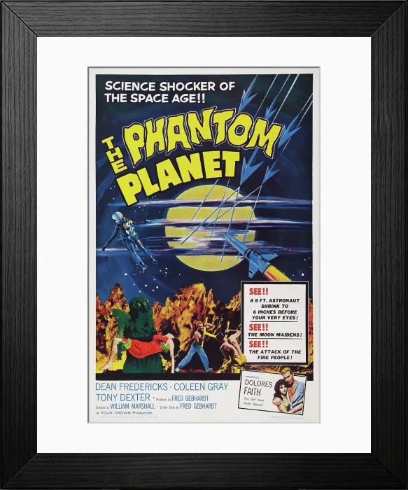 Framed Print : THE PHANTOM PLANET, US poster art, 1961