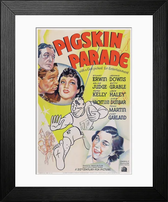 Framed Print : PIGSKIN PARADE, from top left: Jack Haley, Stuart Erwin, Arline Judge, 1936, TM and Copyright 20th Century Fox Film Corp. All rights reserved. / courtesy Everett Collection Framed Print : PIGSKIN PARADE, from top left: Jack Haley, Stuart Erwin, Arline Judge, 1936, TM and Copyright 20th Century Fox Film Corp. All rights reserved. / courtesy Everett Collection