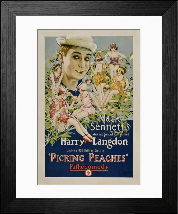 Framed Print : PICKING PEACHES, Harry Langdon with the 1924 Bathing Girls, 1924 Framed Print : PICKING PEACHES, Harry Langdon with the 1924 Bathing Girls, 1924