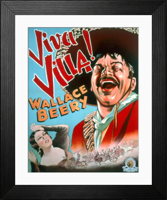 Framed Print : VIVA VILLA!, Fay Wray, Wallace Beery, 1934