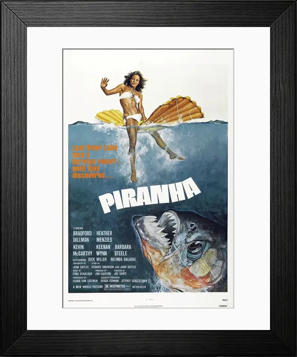 Framed Print : PIRANHA, US poster, Heather Menzies, 1978