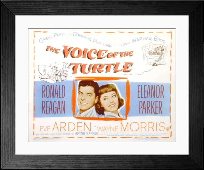 Framed Print : THE VOICE OF THE TURTLE, Ronald Reagan, Eleanor Parker, 1947