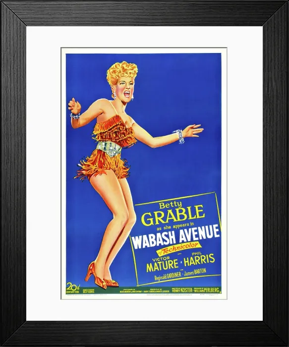 Framed Print : WABASH AVENUE, US poster art, Betty Grable, 1950. TM & Copyright 20th Century Fox Film Corp. /  Courtesy: Everett Collection