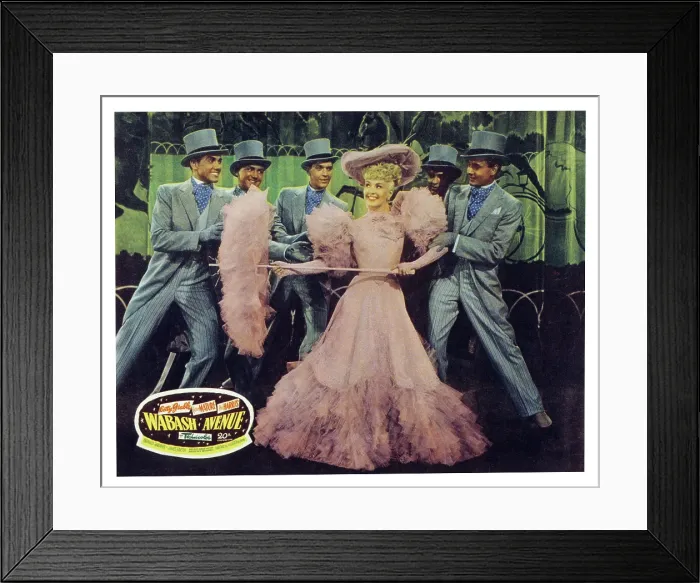 Framed Print : WABASH AVENUE, US lobbycard, Betty Grable, 1950, (c) 20th Century Fox, TM & Copyright / Courtesy: Everett Collection Framed Print : WABASH AVENUE, US lobbycard, Betty Grable, 1950, (c) 20th Century Fox, TM & Copyright / Courtesy: Everett Collection
