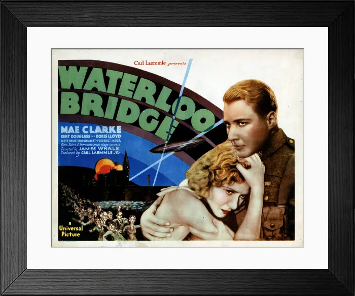 Framed Print : WATERLOO BRIDGE, from left, Mae Clarke, Douglass Montgomery, 1931 Framed Print : WATERLOO BRIDGE, from left, Mae Clarke, Douglass Montgomery, 1931