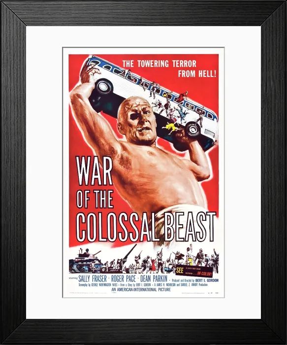 Framed Print : WAR OF THE COLOSSAL BEAST, Dean Parkin (aka Duncan Parkin'), 1958 Framed Print : WAR OF THE COLOSSAL BEAST, Dean Parkin (aka Duncan Parkin'), 1958