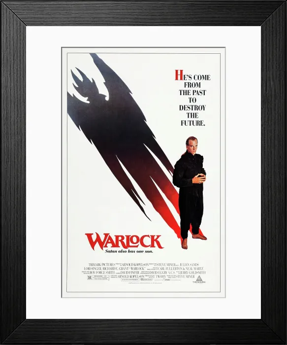 Framed Print : WARLOCK, US poster, Julian Sands, 1989, Trimark / courtesy Everett Collection