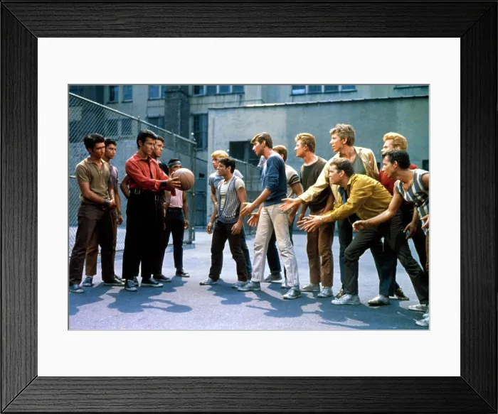 Framed Print : WEST SIDE STORY, George Chakiris, Russ Tamblyn, David Winters, 1961