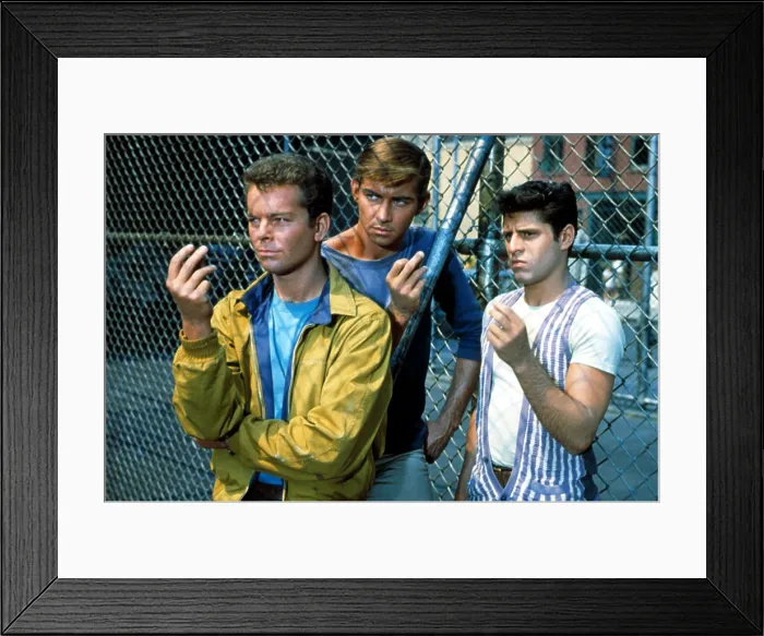 Framed Print : WEST SIDE STORY, Russ Tamblyn, Tucker Smith, Tony Mordente, 1961