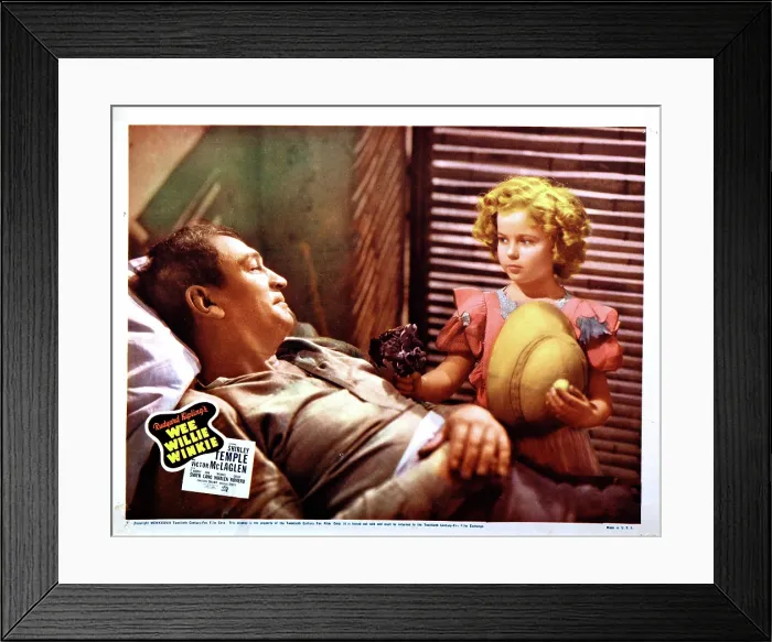 Framed Print : WEE WILLIE WINKIE, US lobbycard, from left: Victor McLaglen, Shirley Temple, 1937, TM and Copyright 20th Century Fox Film Corp. All rights reserved Framed Print : WEE WILLIE WINKIE, US lobbycard, from left: Victor McLaglen, Shirley Temple, 1937, TM and Copyright 20th Century Fox Film Corp. All rights reserved