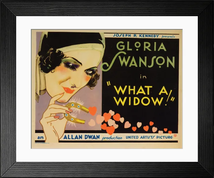 Framed Print : WHAT A WIDOW!, Gloria Swanson, 1930 Framed Print : WHAT A WIDOW!, Gloria Swanson, 1930