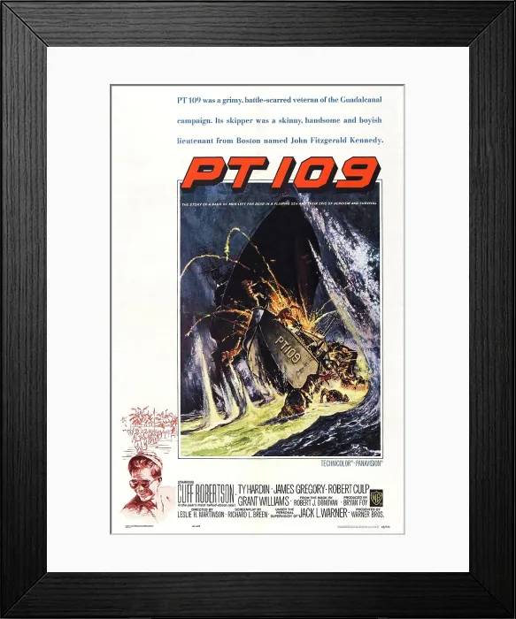 Framed Print : PT 109, US poster art, 1963