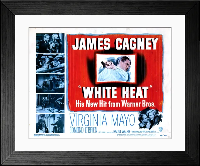 Framed Print : WHITE HEAT, James Cagney, 1949 Framed Print : WHITE HEAT, James Cagney, 1949