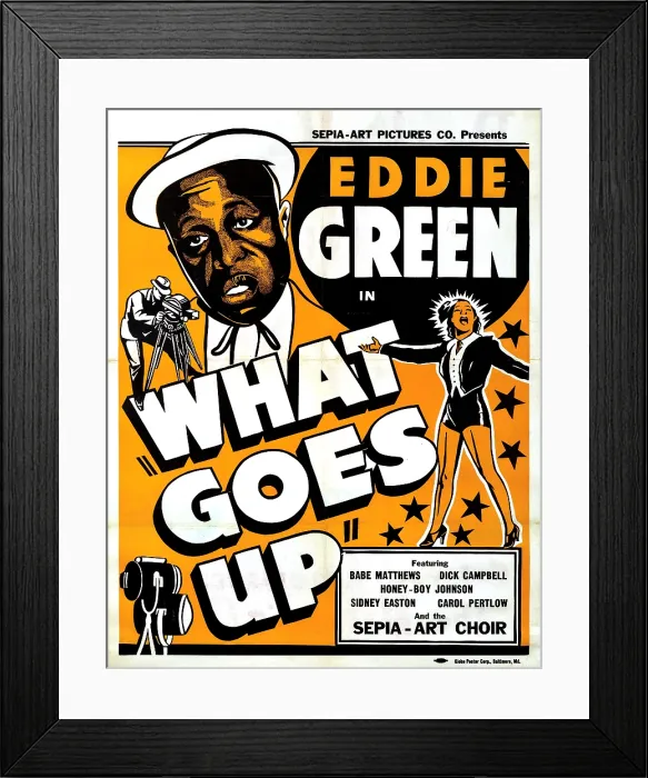 Framed Print : WHAT GOES UP, Eddie Green, 1939