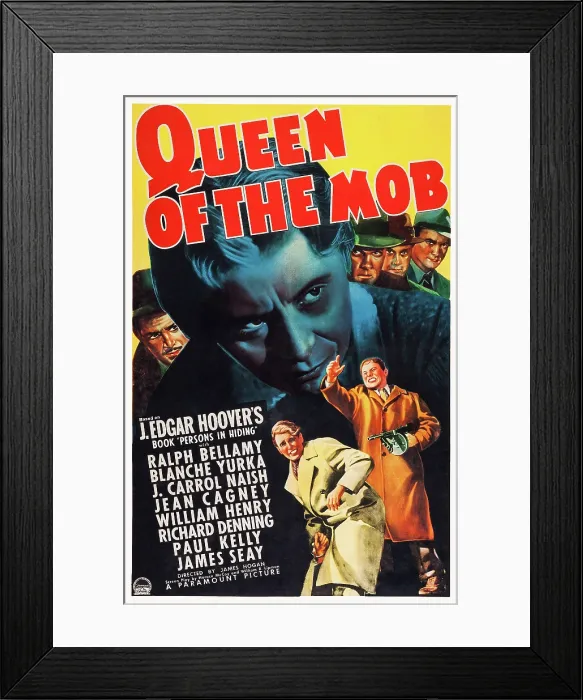 Framed Print : QUEEN OF THE MOB, US poster art, center: Ralph Bellamy, 1940 Framed Print : QUEEN OF THE MOB, US poster art, center: Ralph Bellamy, 1940