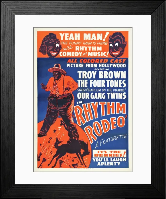 Framed Print : RHYTHM RODEO, bottom: Troy Brown, 1938 Framed Print : RHYTHM RODEO, bottom: Troy Brown, 1938