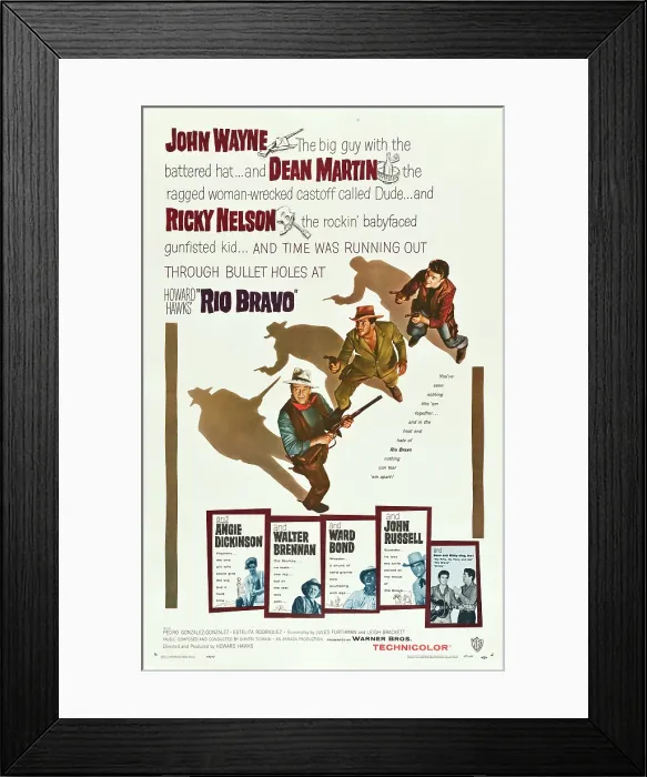 Framed Print : RIO BRAVO, John Wayne, Dean Martin, Ricky Nelson, 1959 Framed Print : RIO BRAVO, John Wayne, Dean Martin, Ricky Nelson, 1959