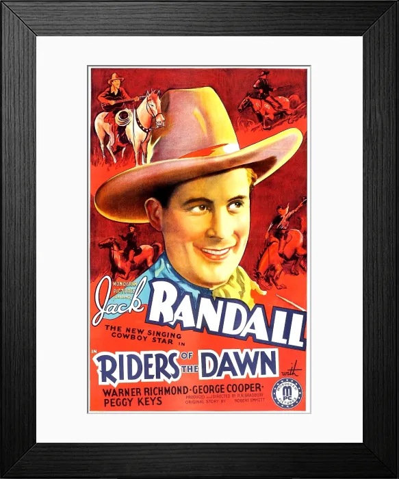 Framed Print : RIDERS OF THE DAWN, Jack Randall, 1937 Framed Print : RIDERS OF THE DAWN, Jack Randall, 1937