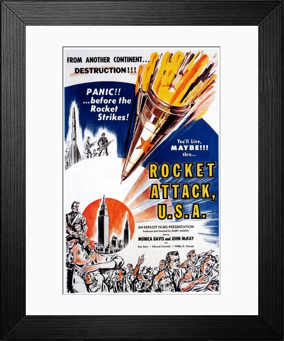 Framed Print : ROCKET ATTACK, U.S.A. 1961