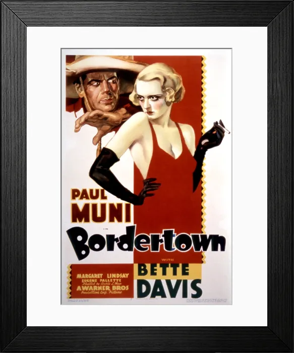 Framed Print : BORDERTOWN, Paul Muni, Bette Davis, 1935 Framed Print : BORDERTOWN, Paul Muni, Bette Davis, 1935