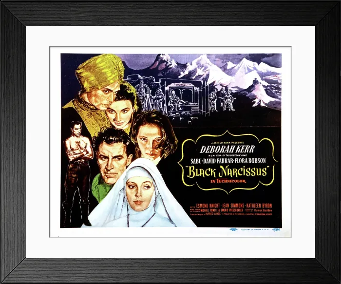Framed Print : BLACK NARCISSUS, David Farrar, Sabu, Jean Simmons, Deborah Kerr, Kathleen Byron, 1947