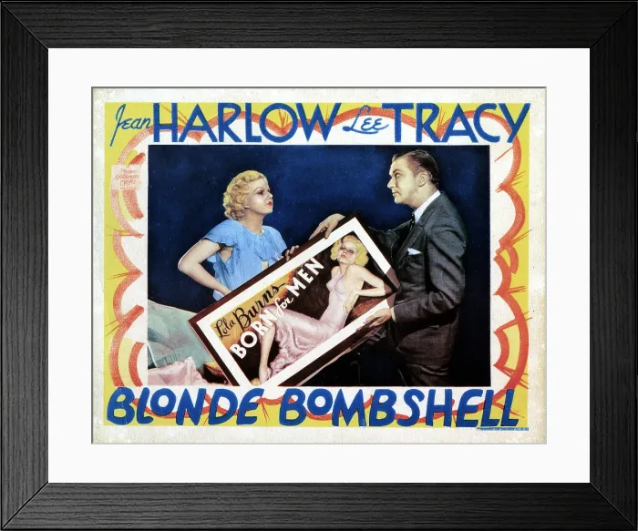 Framed Print : BOMBSHELL, (aka BLONDE BOMBSHELL), from left, Jean Harlow, Lee Tracy, 1933 Framed Print : BOMBSHELL, (aka BLONDE BOMBSHELL), from left, Jean Harlow, Lee Tracy, 1933