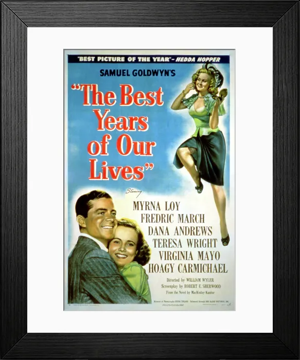 Framed Print : THE BEST YEARS OF OUR LIVES, from left: Dana Andrews, Teresa Wright, Virginia Mayo, 1946 Framed Print : THE BEST YEARS OF OUR LIVES, from left: Dana Andrews, Teresa Wright, Virginia Mayo, 1946