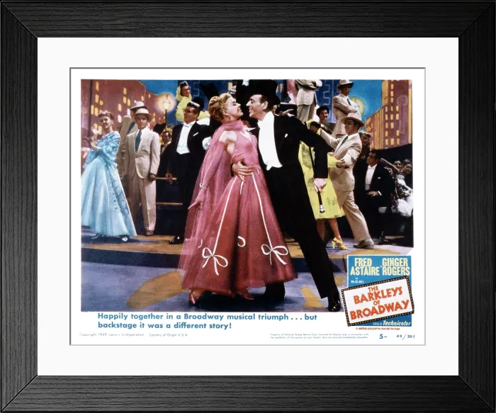 Framed Print : THE BARKLEYS OF BROADWAY, from left, Ginger Rogers, Fred Astaire, 1949