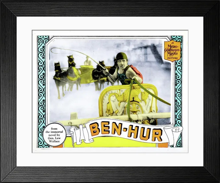 Framed Print : BEN-HUR, US lobbycard, Ramon Novarro, 1925