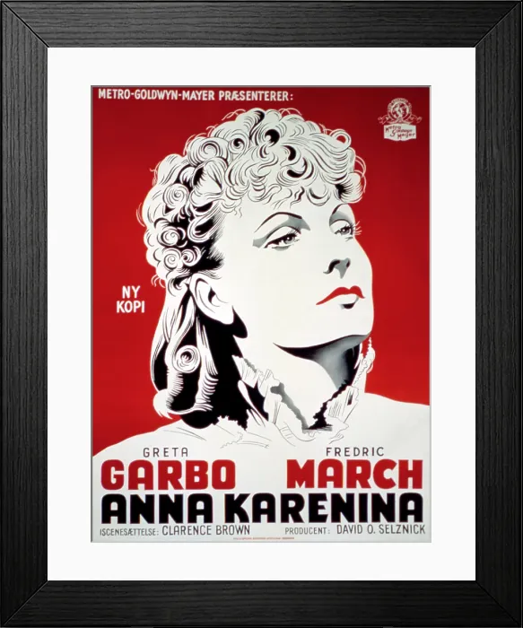 Framed Print : ANNA KARENINA, Poster Art, Greta Garbo, 1935 Framed Print : ANNA KARENINA, Poster Art, Greta Garbo, 1935