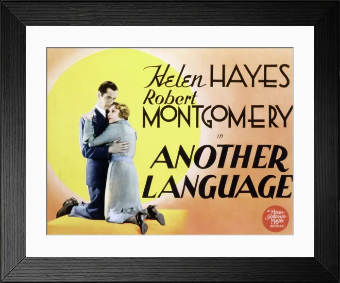 Framed Print : ANOTHER LANGUAGE, Robert Montgomery, Helen Hayes, 1933