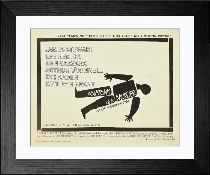 Framed Print : ANATOMY OF A MURDER, 1959 Framed Print : ANATOMY OF A MURDER, 1959