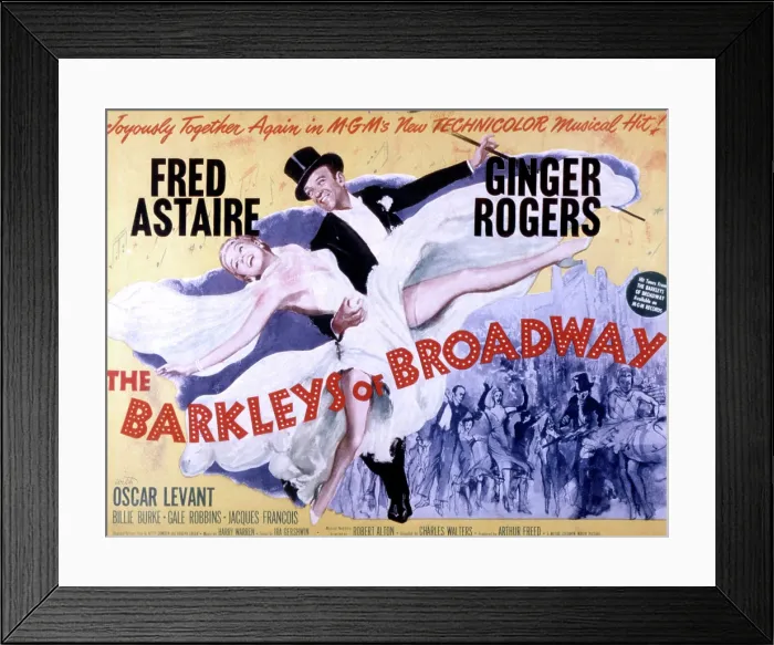Framed Print : THE BARKLEYS OF BROADWAY, Fred Astaire, Ginger Rogers, 1949