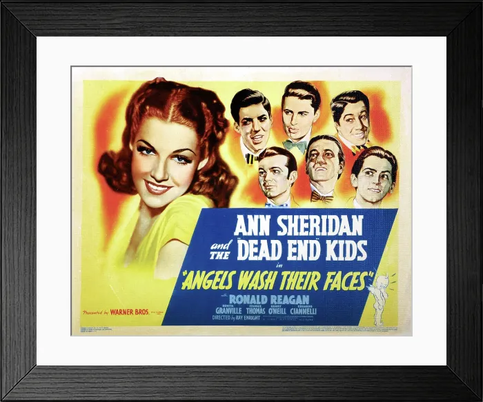 Framed Print : ANGELS WASH THEIR FACES, Ann Sheridan, Huntz Hall, Bernard Punsly, Frankie Thomas, Leo Gorcey, Bobby Jordan, Gabriel Dell, 1939