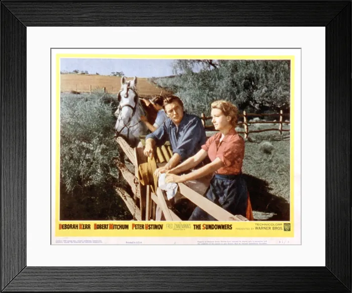 Framed Print : THE SUNDOWNERS, Michael Anderson Jr, Robert Mitchum, Deborah Kerr, 1960