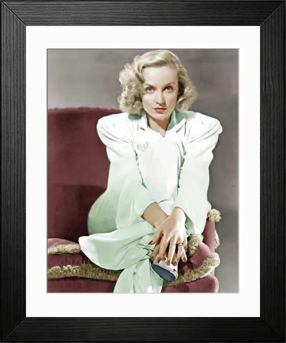 Framed Print : Carole Lombard, circa 1939