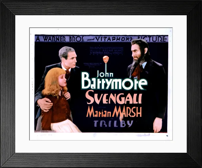 Framed Print : SVENGALI, from left, Marian Marsh, Bramwell Fletcher, John Barrymore, 1931