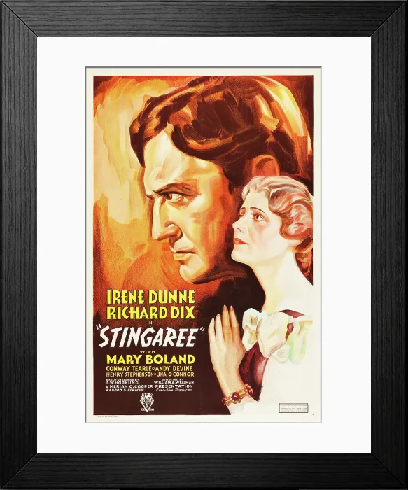 Framed Print : STINGAREE, Richard Dix, Irene Dunne, 1934