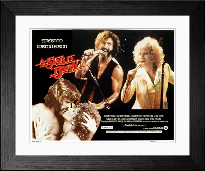 Framed Print : STAR IS BORN, A, Kris Kristofferson, Barbra Streisand, 1976