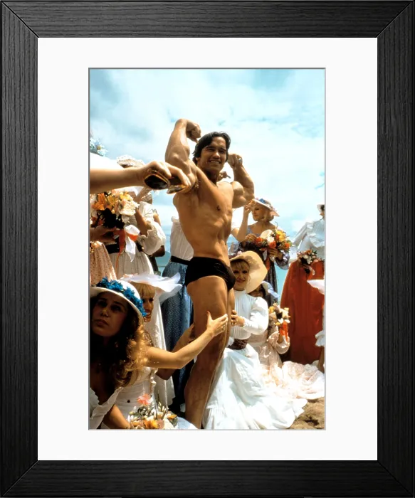 Framed Print : STAY HUNGRY, Arnold Schwarzenegger, 1976 Framed Print : STAY HUNGRY, Arnold Schwarzenegger, 1976