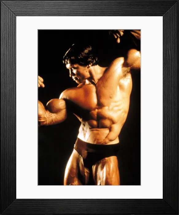 Framed Print : STAY HUNGRY, Arnold Schwarzenegger, 1976
