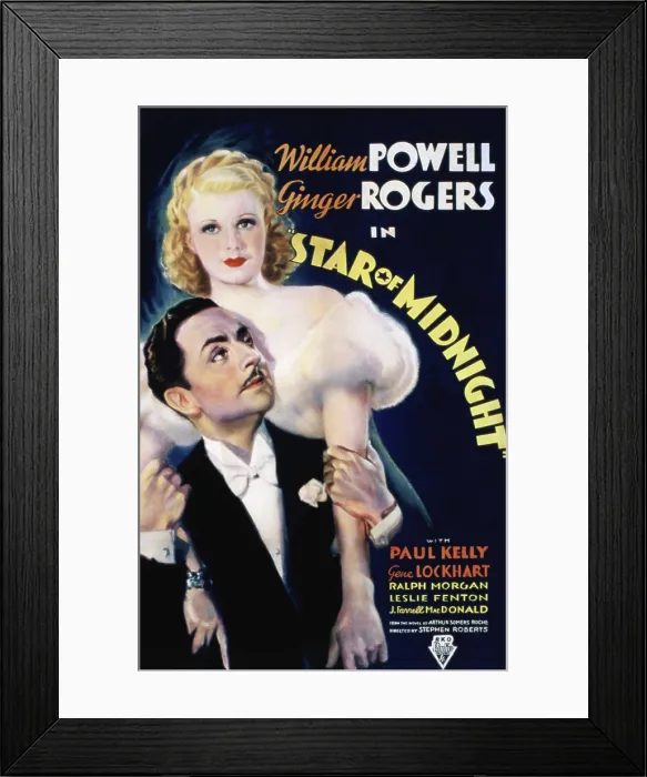 Framed Print : STAR OF MIDNIGHT, William Powell, Ginger Rogers, 1935