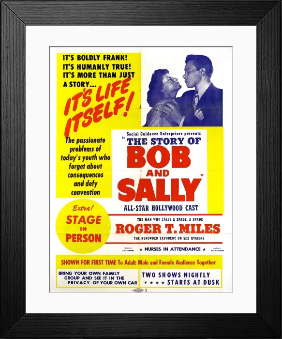 Framed Print : THE STORY OF BOB AND SALLY, (aka BOB AND SALLY), from left, Gloria Marlen, Ralph Hodges, 1948