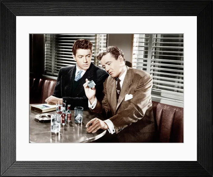 Framed Print : STRANGERS ON A TRAIN, from left: Farley Granger, Robert Walker, 1951