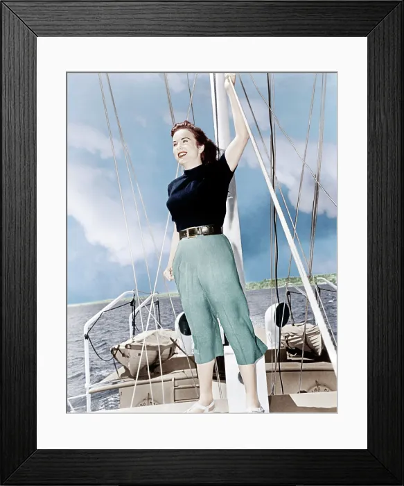 Framed Print : Deanna Durbin, ca. early 1950s Framed Print : Deanna Durbin, ca. early 1950s