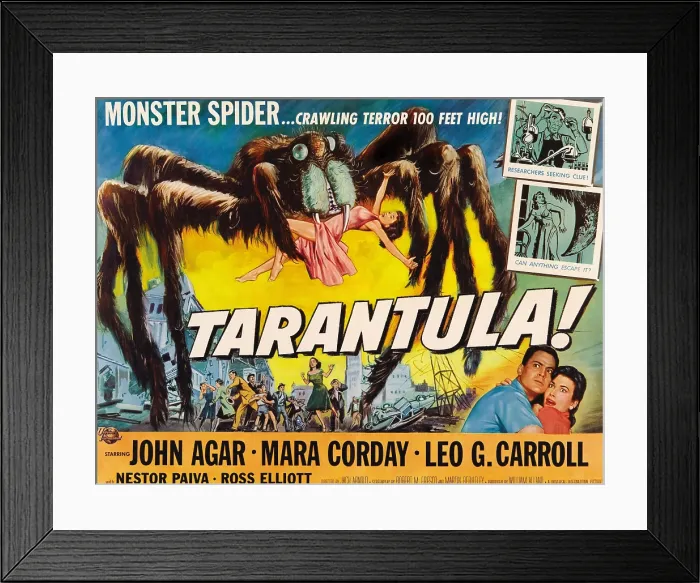 Framed Print : TARANTULA, John Agar, Mara Corday, 1955