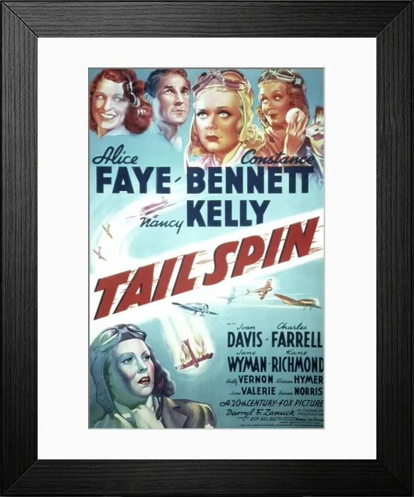 Framed Print : TAIL SPIN, Alice Faye, Constance Bennett, Jane Wyman, Nancy Kelly, Joan Davis, Charles Farrell, 1939, TM and copyright 20th Century Fox Film Corp Framed Print : TAIL SPIN, Alice Faye, Constance Bennett, Jane Wyman, Nancy Kelly, Joan Davis, Charles Farrell, 1939, TM and copyright 20th Century Fox Film Corp