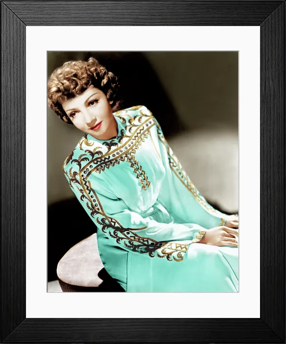 Framed Print : Claudette Colbert, ca. 1940s